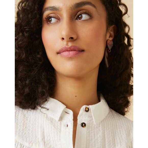 Des Petits Hauts White Swanny Blouse - Size Small - Picture 4 of 10